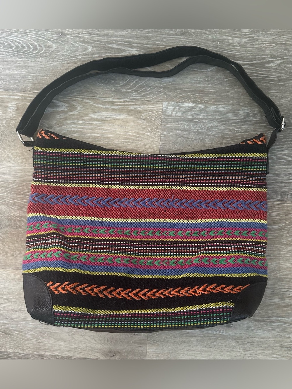 Canyon Sky a southwest inspiration woven colorful hobo shoulder bag